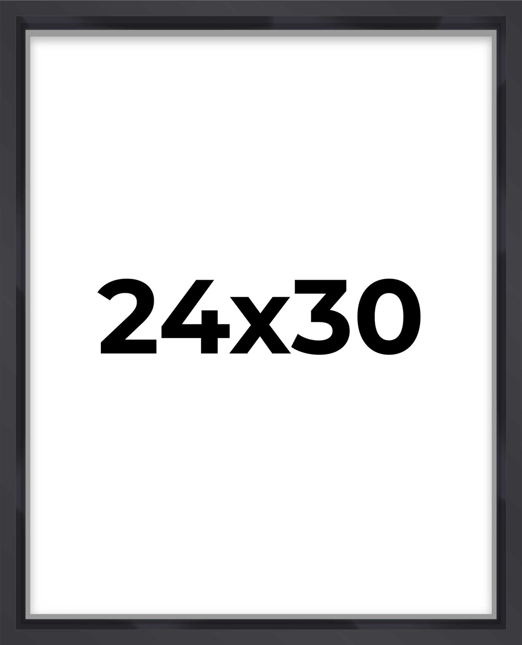 Shadow Box 1.5" Depth Black Picture Frame - UV Acrylic, Backing, Hanging Hardware